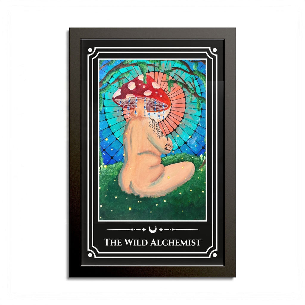 The Wild Alchemist — Colorful Framed Tarot Art Print