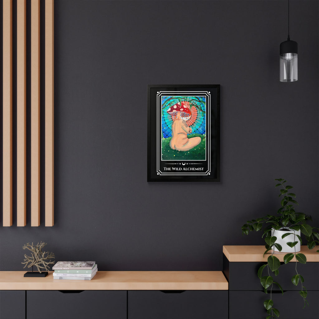 The Wild Alchemist — Wood-Framed Tarot Art Print