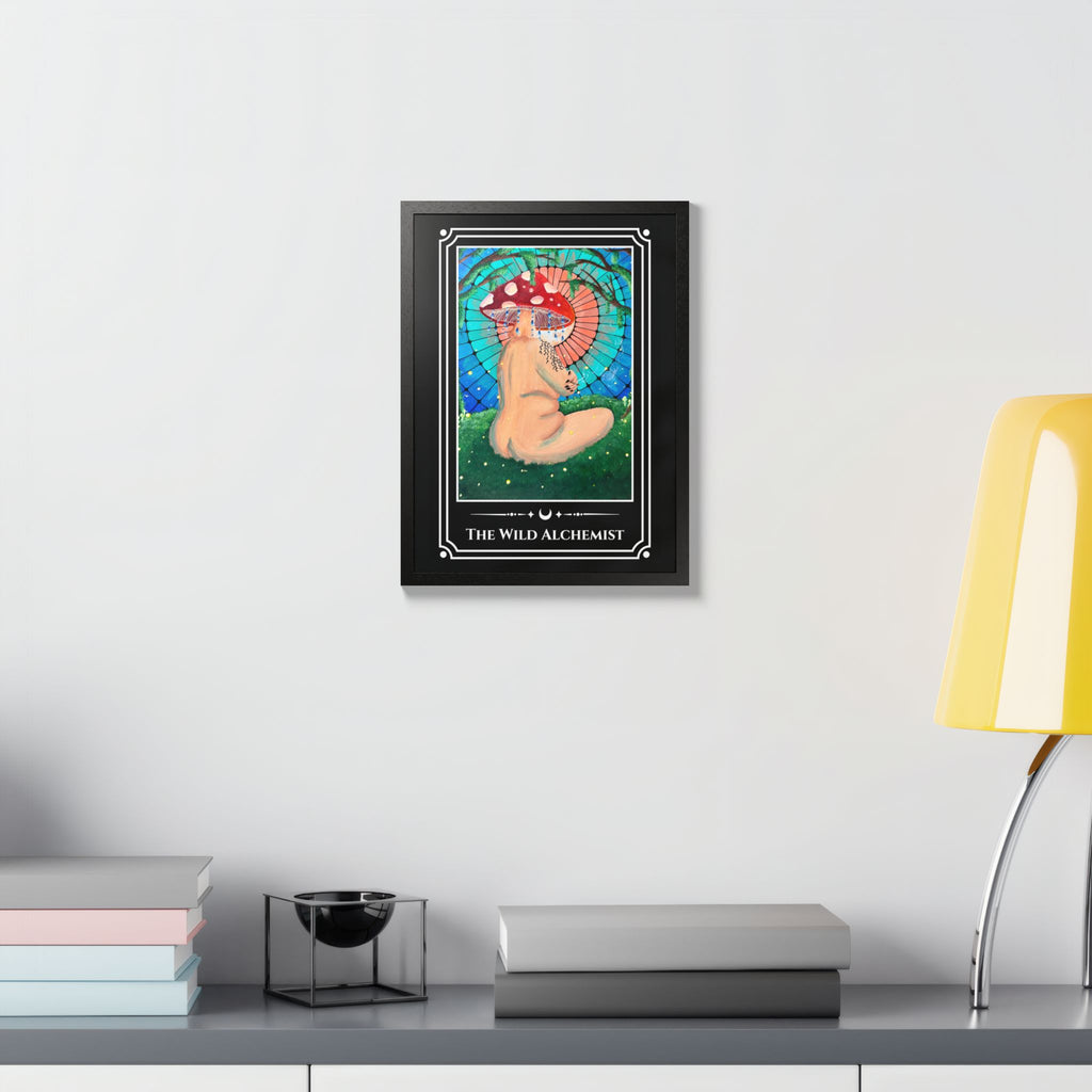 The Wild Alchemist — Wood-Framed Tarot Art Print
