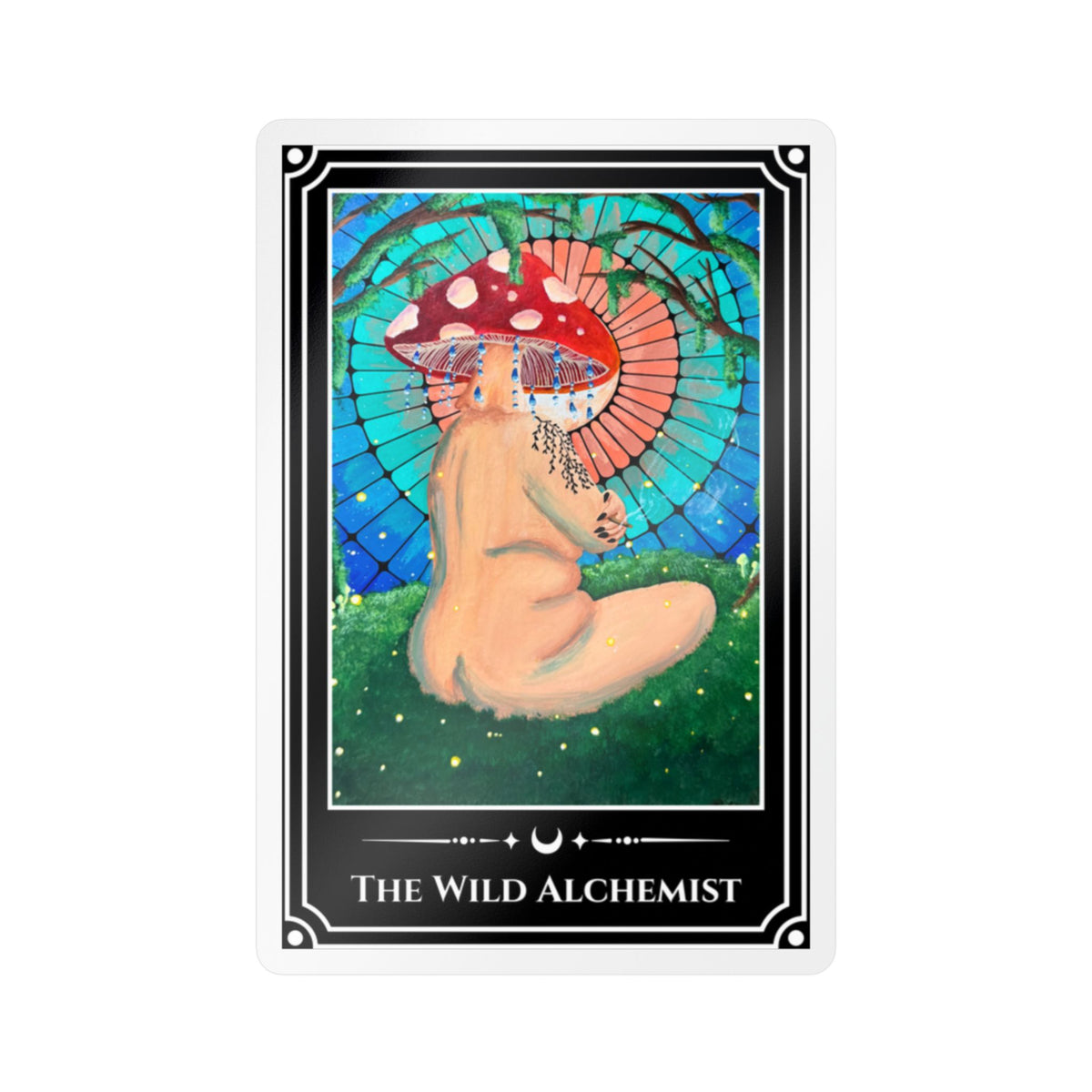 The Wild Alchemist — Mushroom Priestess Vinyl Art Sticker