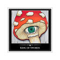 King of Swords — Seeing Mushroom Tarot Art Vinyl Sticker