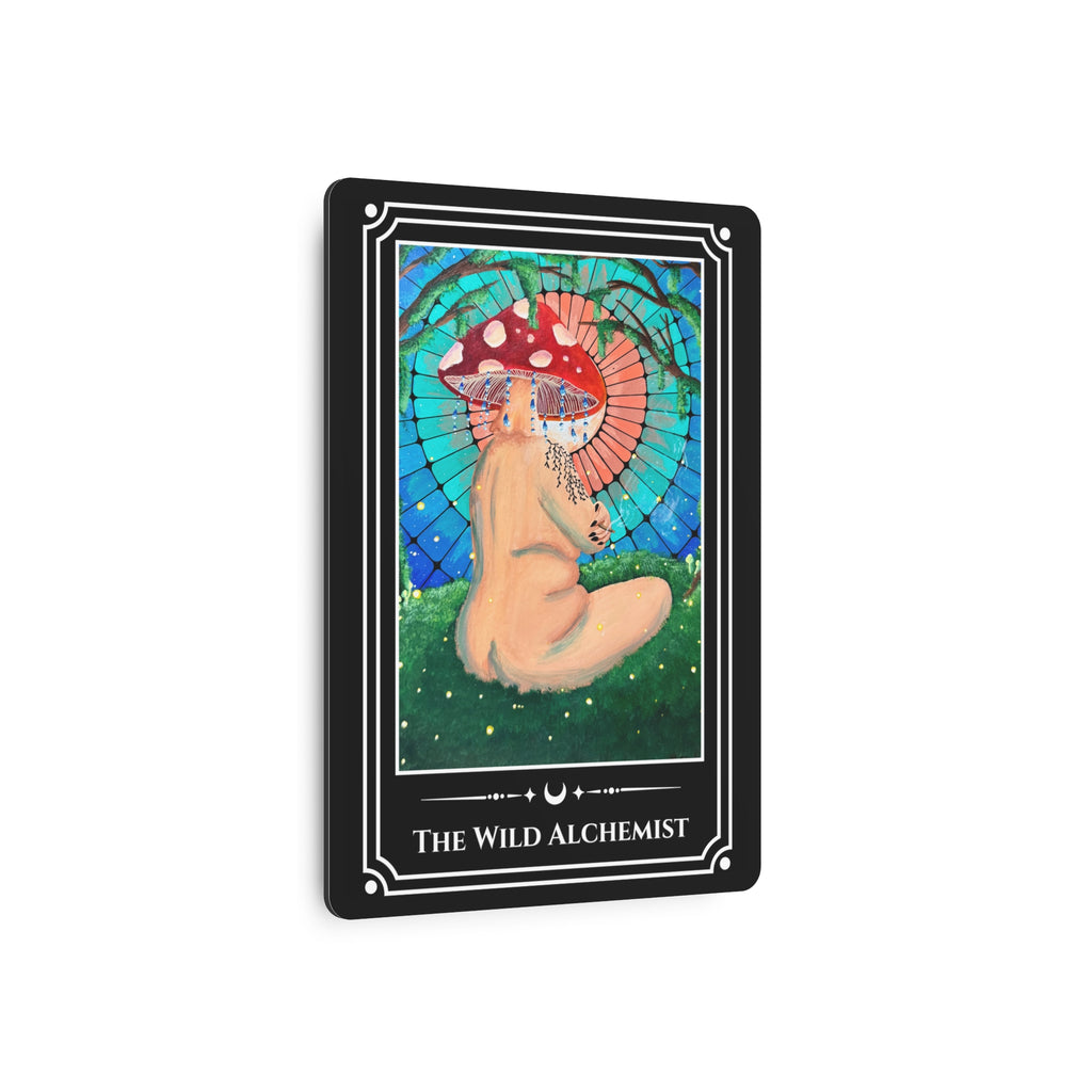 The Wild Alchemist — Metal Tarot Art Sign