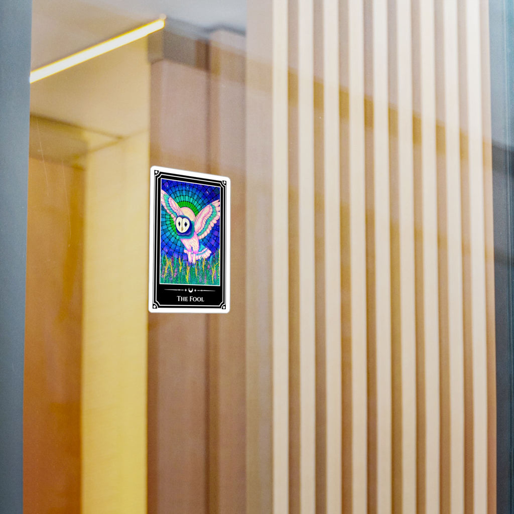 The Fool — Owl Tarot Art Vinyl Sticker
