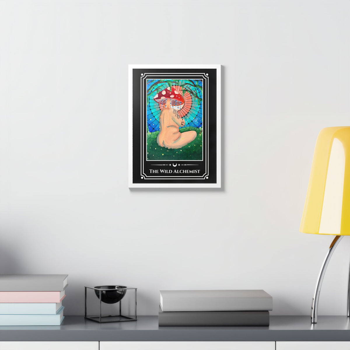 The Wild Alchemist — Wood-Framed Tarot Art Print