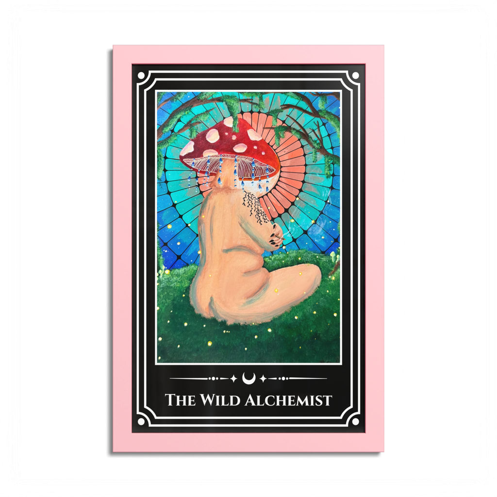 The Wild Alchemist — Colorful Framed Tarot Art Print