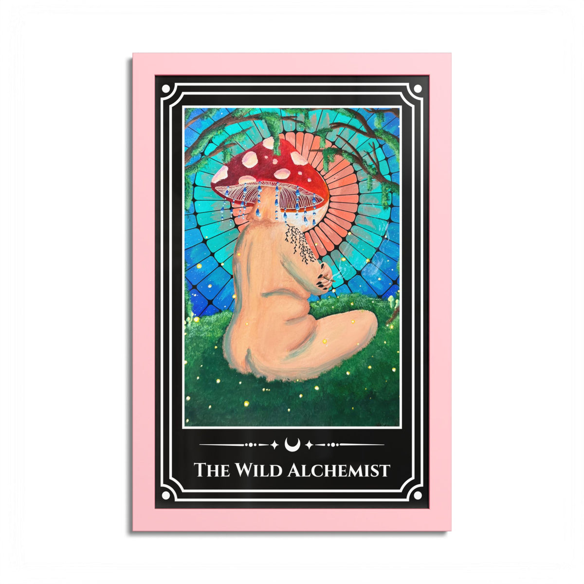 The Wild Alchemist — Colorful Framed Tarot Art Print