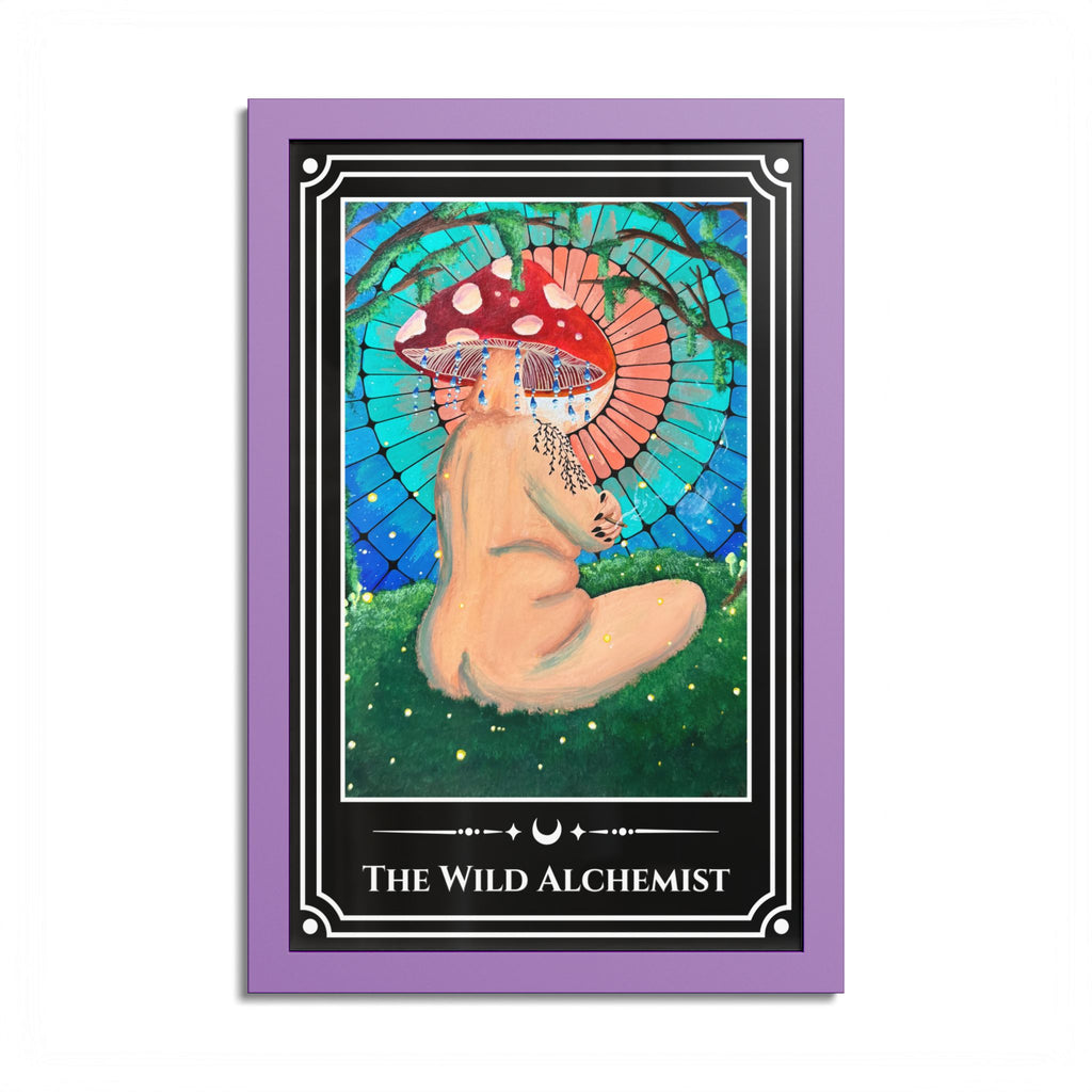 The Wild Alchemist — Colorful Framed Tarot Art Print