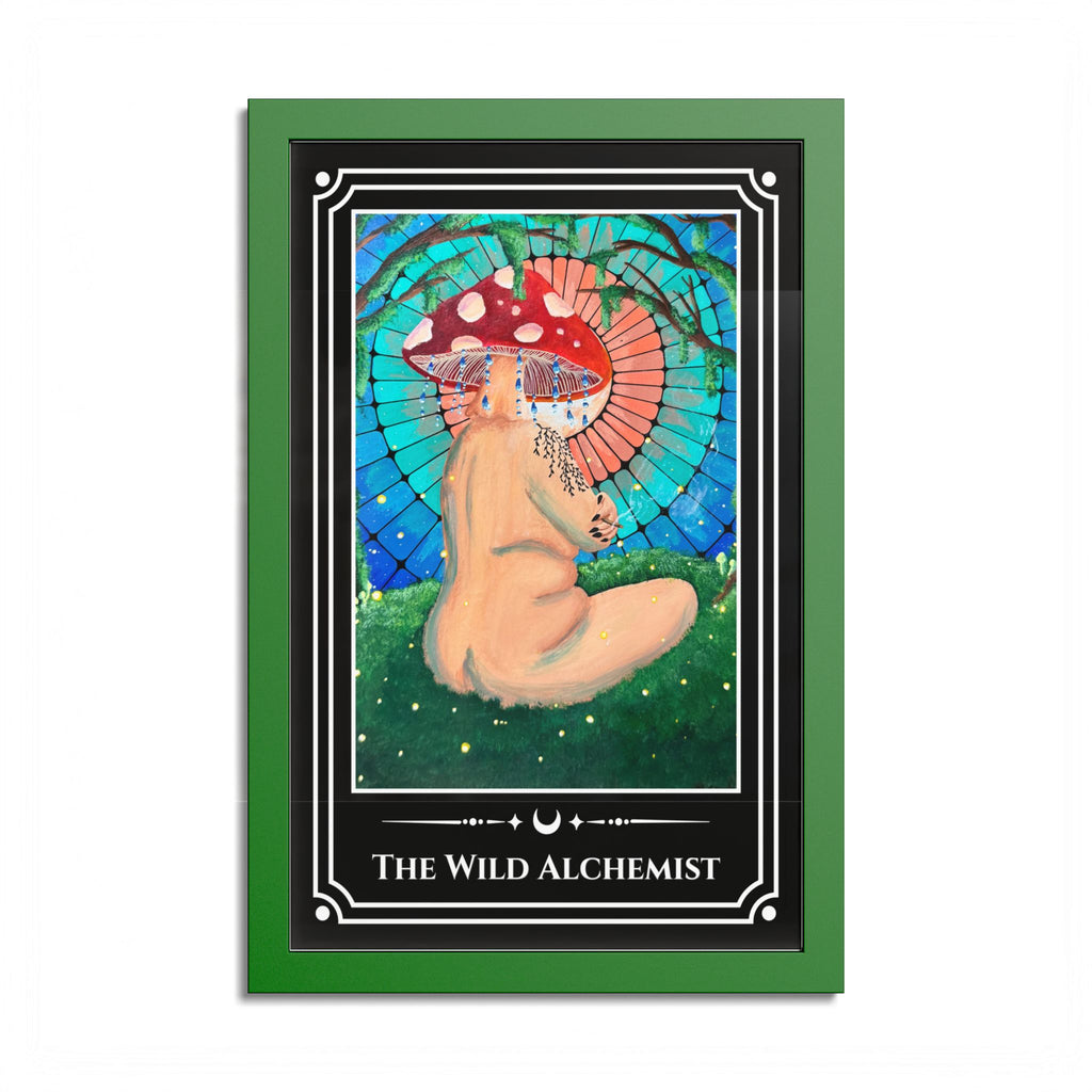 The Wild Alchemist — Colorful Framed Tarot Art Print