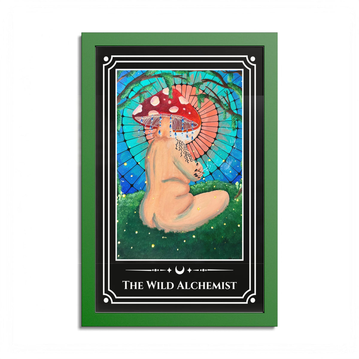 The Wild Alchemist — Colorful Framed Tarot Art Print