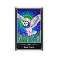 The Fool — Owl Tarot Art Vinyl Sticker