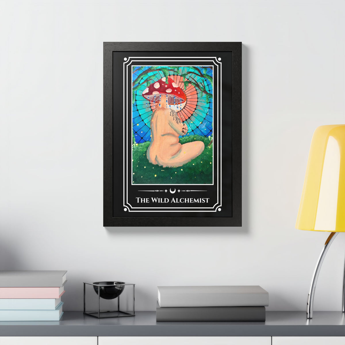 The Wild Alchemist — Wood-Framed Tarot Art Print
