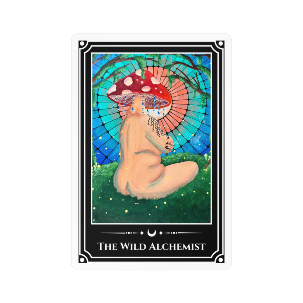 The Wild Alchemist — Mushroom Priestess Vinyl Art Sticker