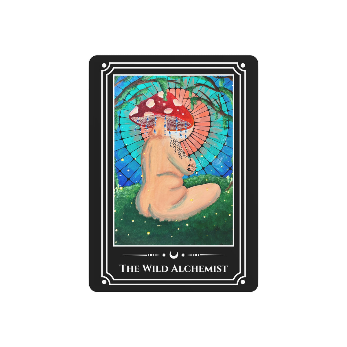 The Wild Alchemist — Metal Tarot Art Sign