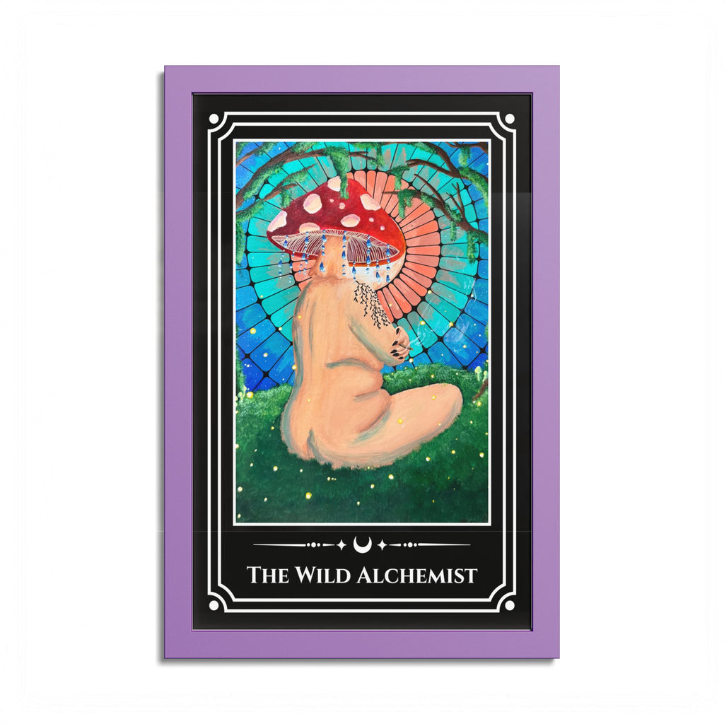 The Wild Alchemist — Colorful Framed Tarot Art Print