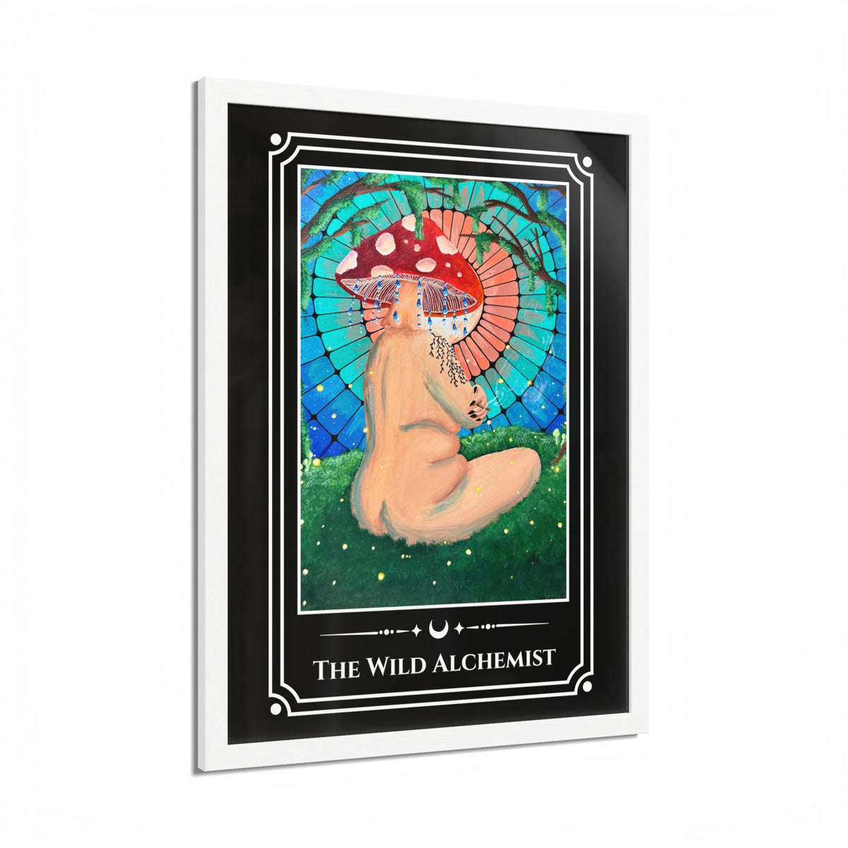 The Wild Alchemist — Wood-Framed Tarot Art Print