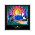 The Sun — Mountain Cats Tarot Art Vinyl Sticker