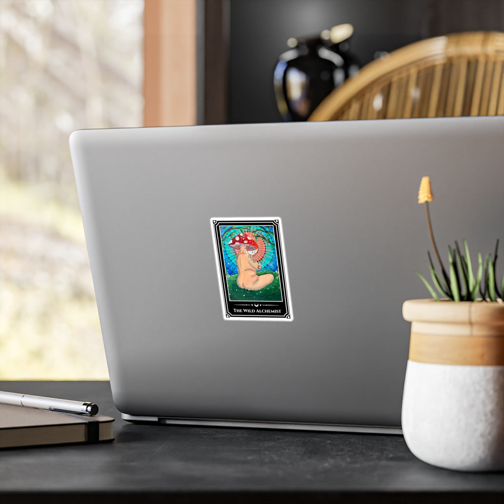 The Wild Alchemist — Mushroom Priestess Vinyl Art Sticker