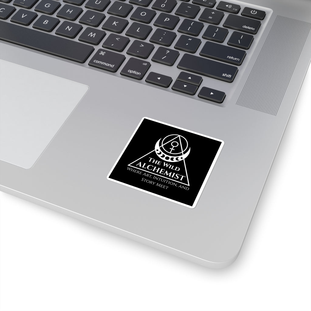 The Wild Alchemist — Sacred Geometry Logo Square Sticker