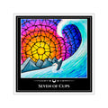 Seven of Cups — Portal Wave Tarot Art Vinyl Sticker