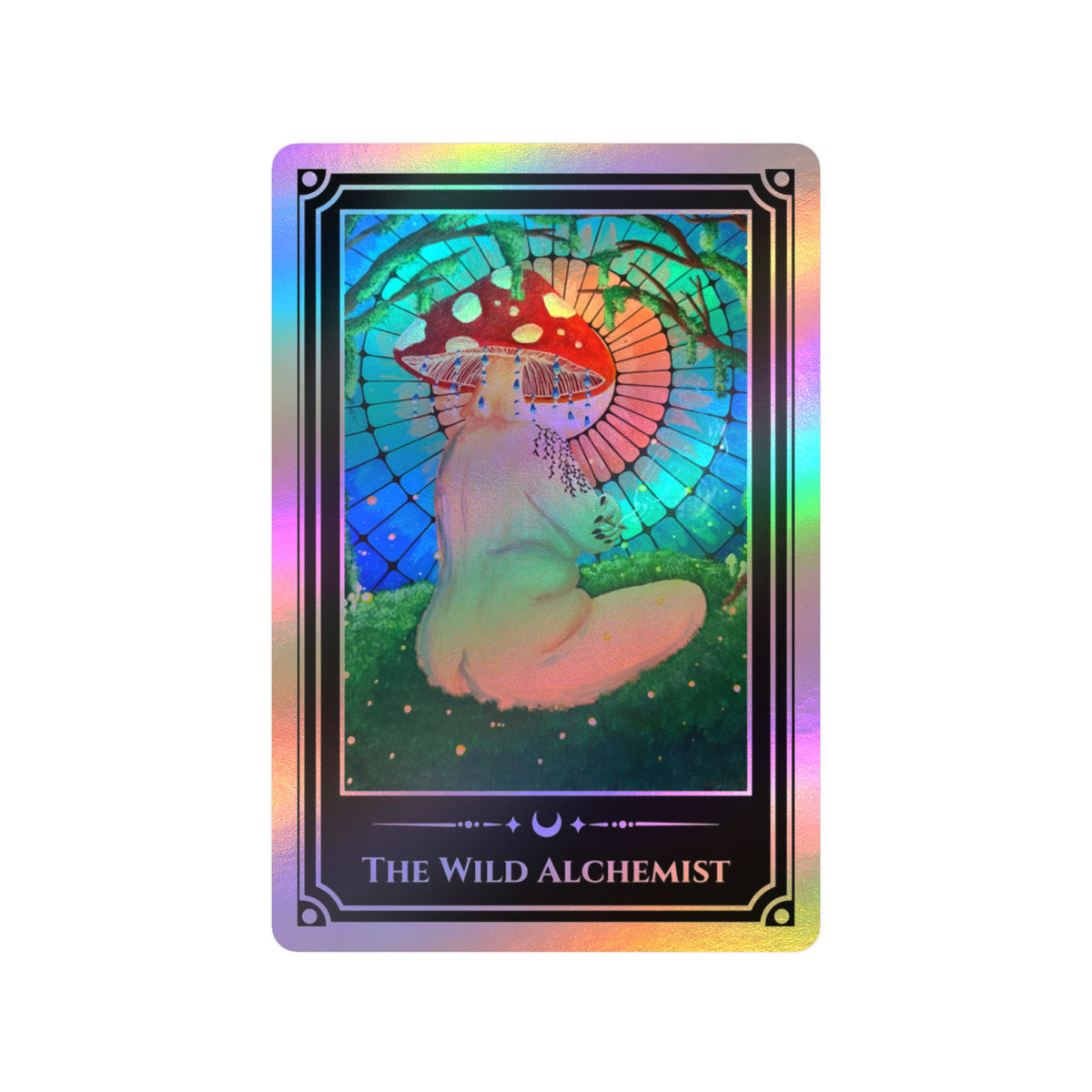 The Wild Alchemist — Mushroom Priestess Vinyl Art Sticker