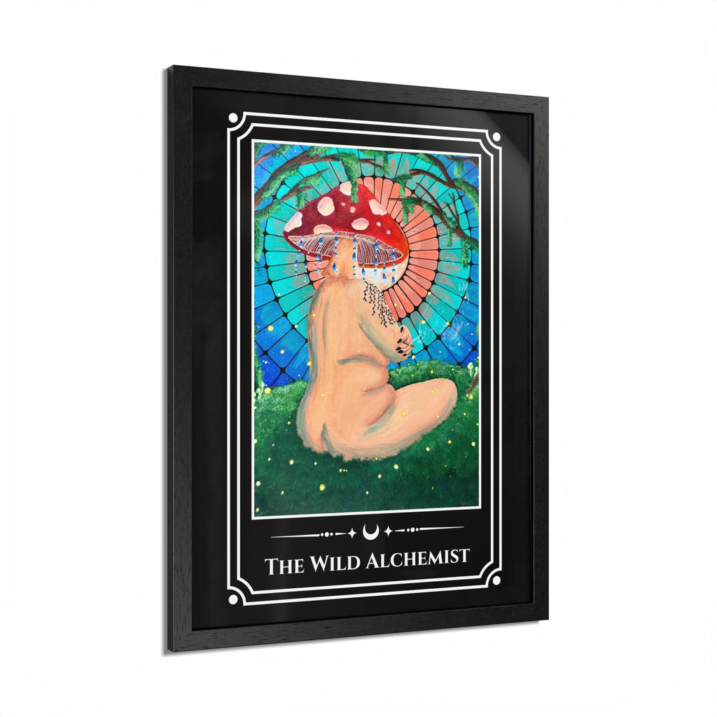 The Wild Alchemist — Wood-Framed Tarot Art Print