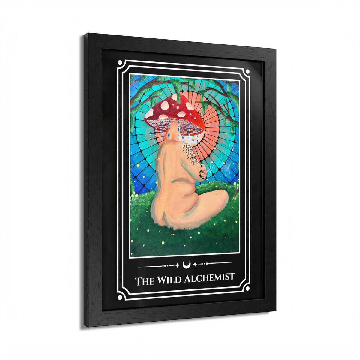 The Wild Alchemist — Wood-Framed Tarot Art Print