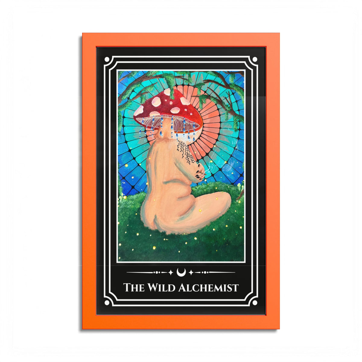 The Wild Alchemist — Colorful Framed Tarot Art Print
