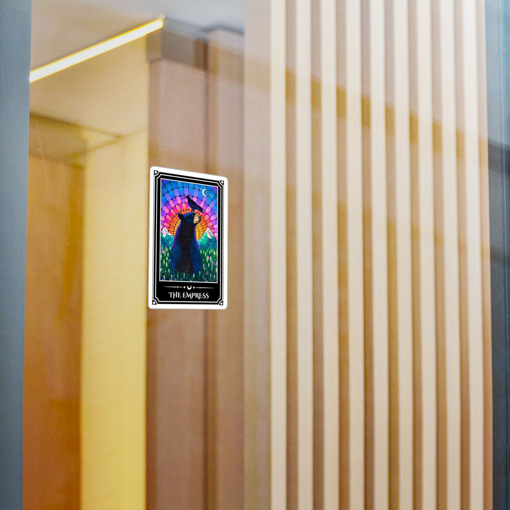 The Empress — Bear Tarot Art Vinyl Sticker