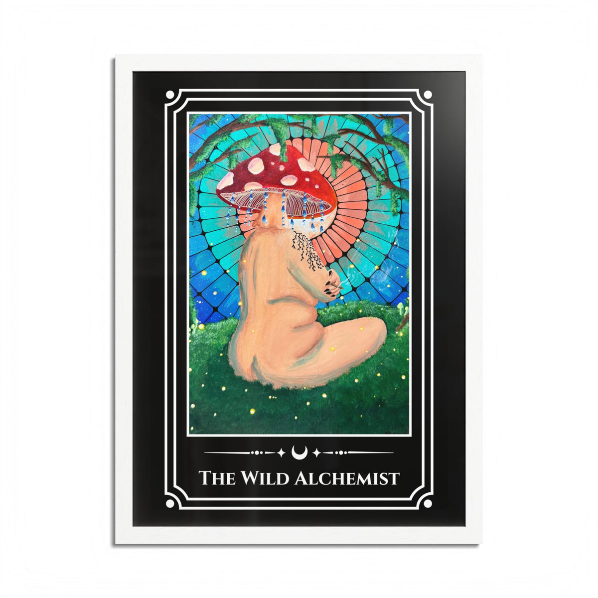 The Wild Alchemist — Wood-Framed Tarot Art Print