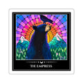 The Empress — Bear Tarot Art Square Sticker