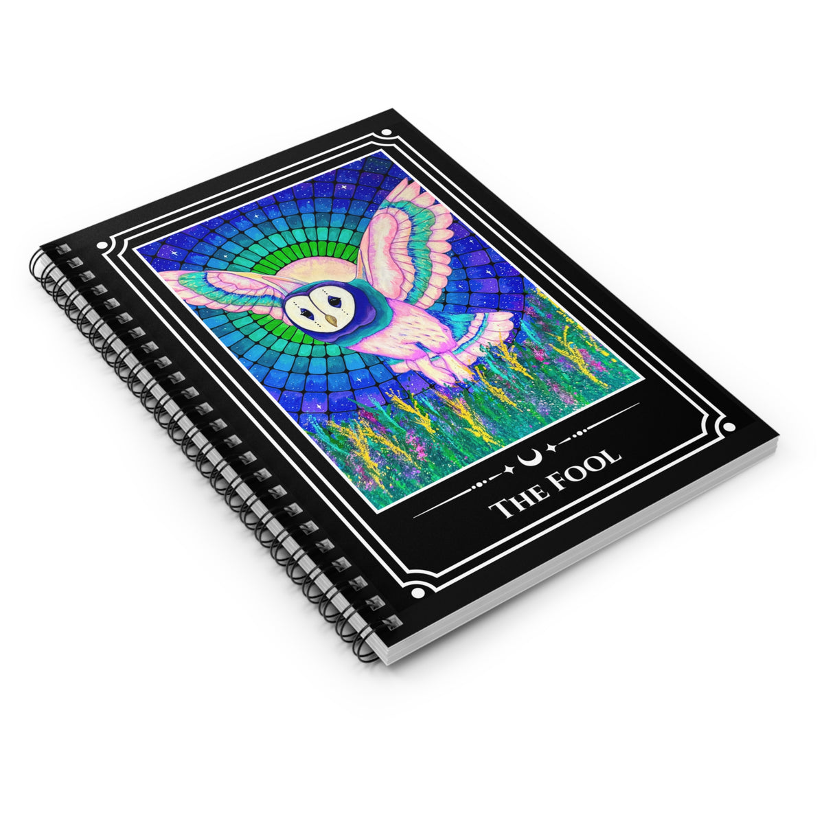 The Fool — Owl Tarot Art Spiral Journal