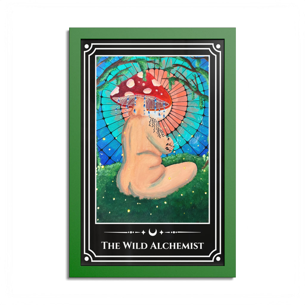 The Wild Alchemist — Colorful Framed Tarot Art Print