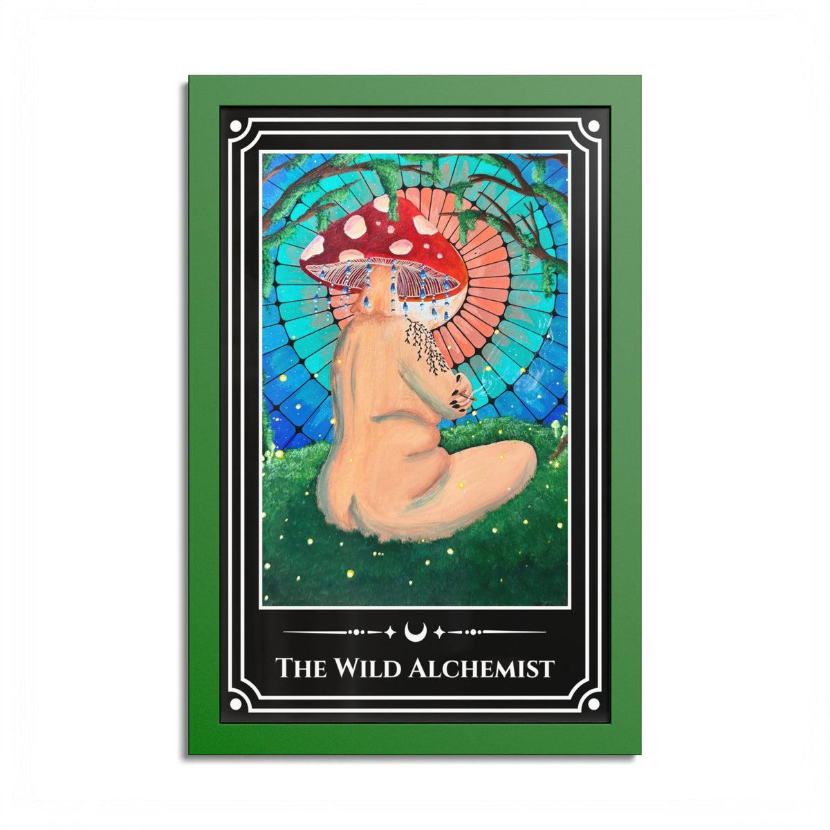 The Wild Alchemist — Colorful Framed Tarot Art Print