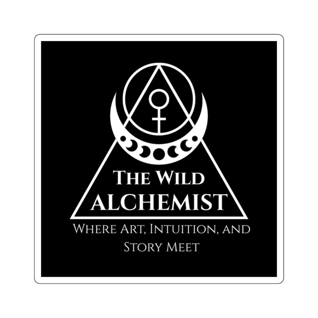 The Wild Alchemist — Sacred Geometry Logo Square Sticker