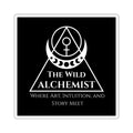 The Wild Alchemist — Sacred Geometry Logo Square Sticker