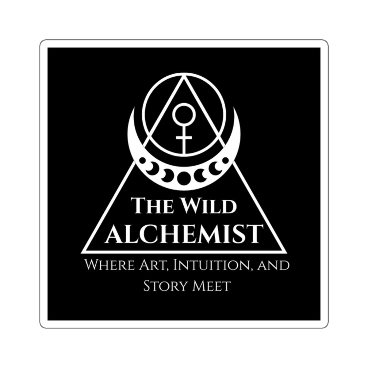 The Wild Alchemist — Sacred Geometry Logo Square Sticker