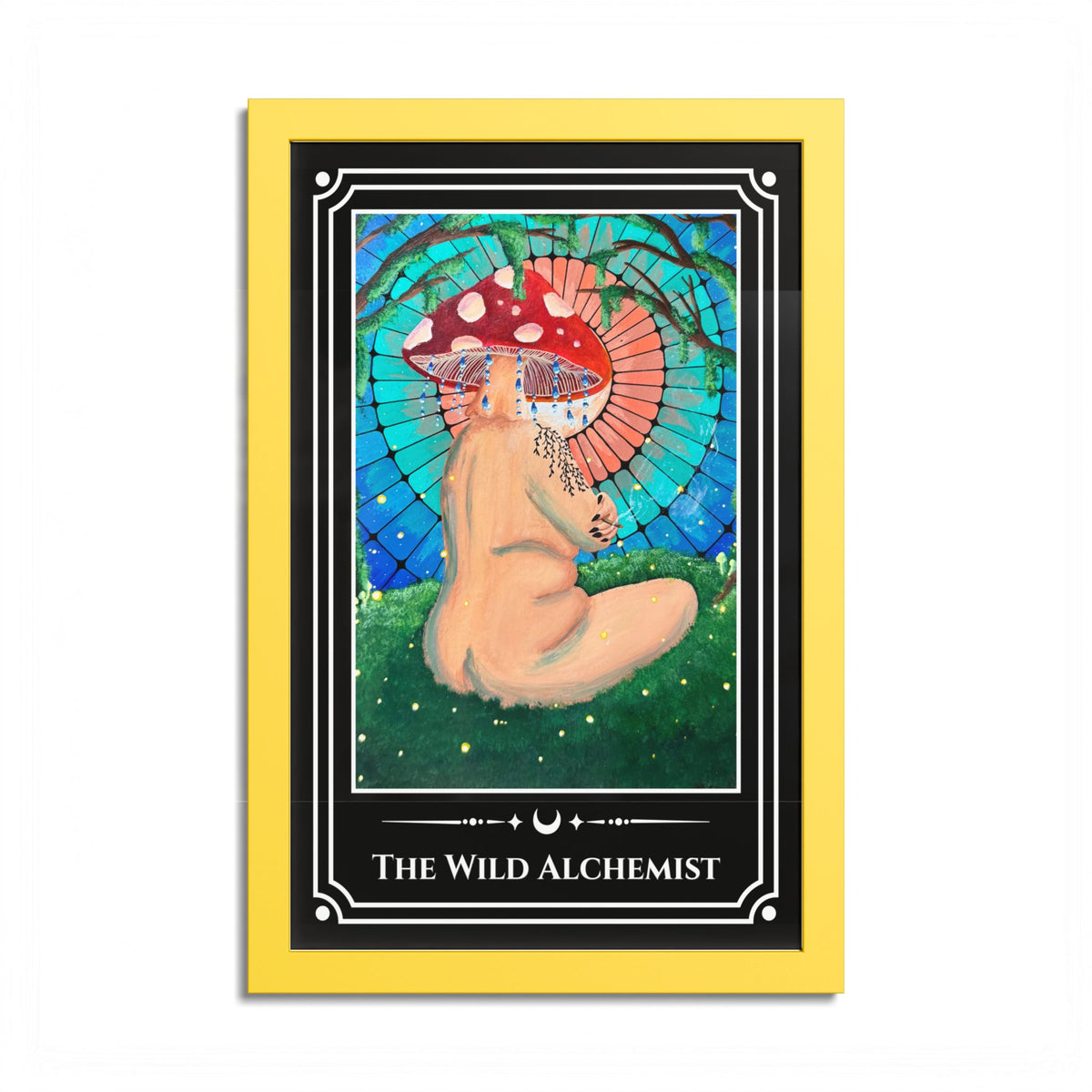 The Wild Alchemist — Colorful Framed Tarot Art Print